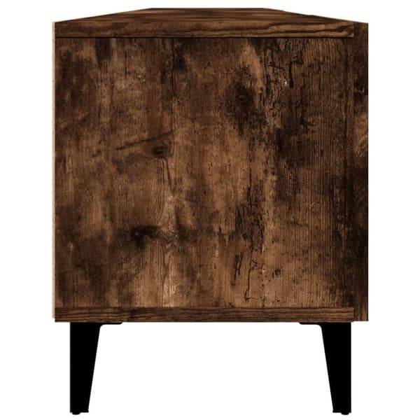 vidaXL tv-bord 180x31,5x40 cm konstrueret træ røget egetræsfarve
