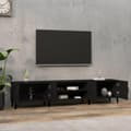 Miniatyrbillede 3 af 10: vidaXL tv-bord 180x31,5x40 cm konstrueret træ sort