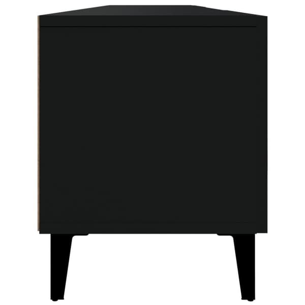 vidaXL tv-bord 180x31,5x40 cm konstrueret træ sort