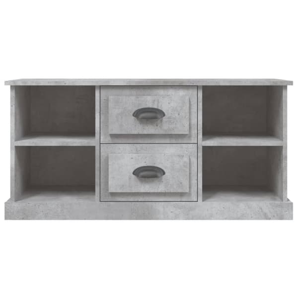 vidaXL tv-bord 99,5x35,5x48 cm konstrueret træ betongrå