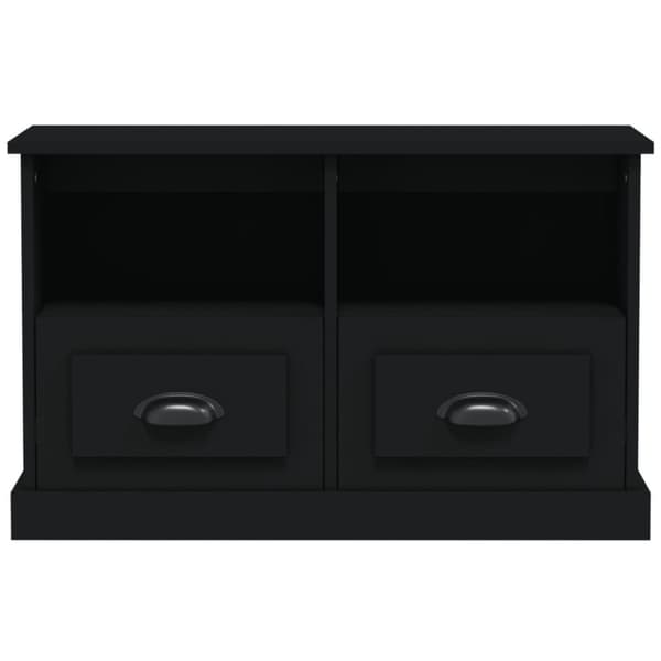 vidaXL TV-taso musta 80x35x50 cm tekninen puu