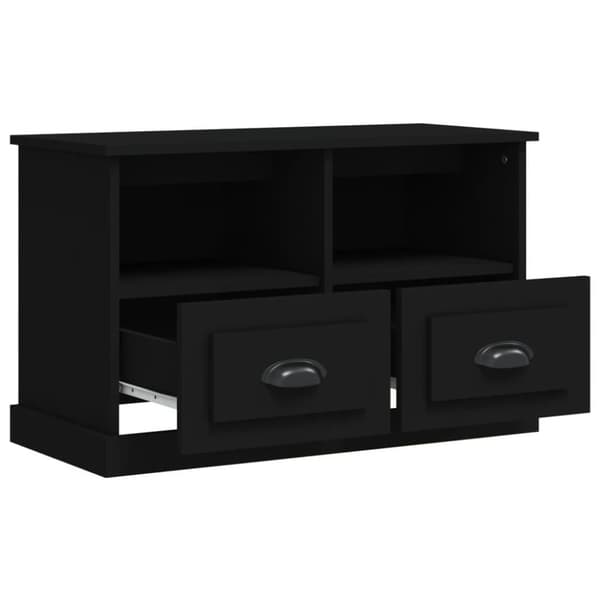 vidaXL TV-taso musta 80x35x50 cm tekninen puu