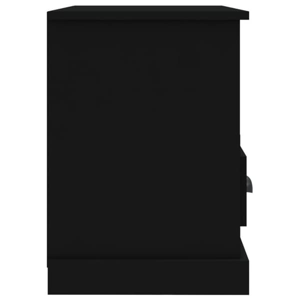 vidaXL TV-taso musta 80x35x50 cm tekninen puu