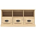 Miniatyrbillede 6 af 11: vidaXL tv-bord 100x35x50 cm konstrueret træ sonoma-eg