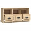 Miniatyrbillede 7 af 11: vidaXL tv-bord 100x35x50 cm konstrueret træ sonoma-eg