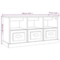 Miniatyrbillede 10 af 11: vidaXL tv-bord 100x35x50 cm konstrueret træ sonoma-eg