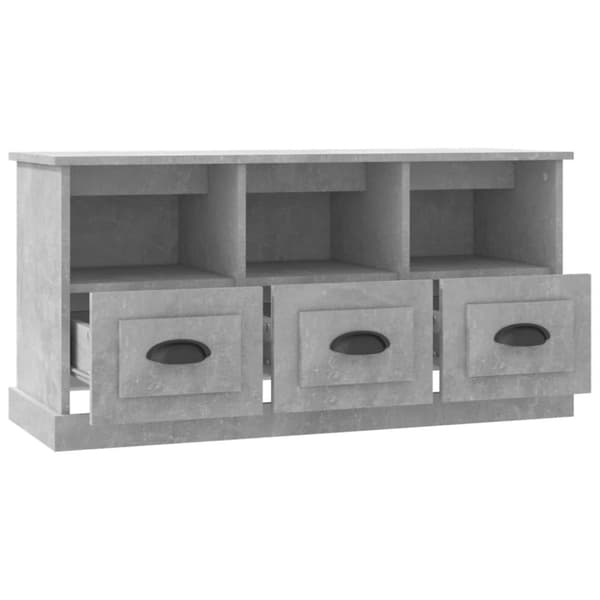 vidaXL tv-bord 100x35x50 cm konstrueret træ betongrå
