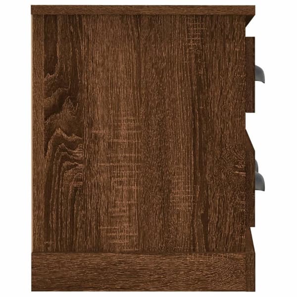 vidaXL tv-bord 100x35,5x45 cm konstrueret træ brun egetræsfarve