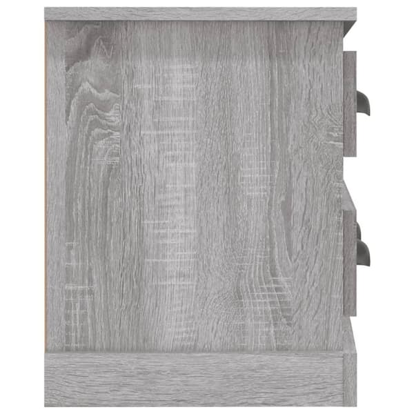 vidaXL tv-bord 100x35,5x45 cm konstrueret træ grå sonoma-eg