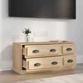 Miniatyrbilde 3 av 10: vidaXL TV-benk sonoma eik 100x35,5x45 cm konstruert tre