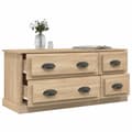 Miniatyrbilde 5 av 10: vidaXL TV-benk sonoma eik 100x35,5x45 cm konstruert tre