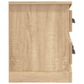 Miniatyrbilde 7 av 10: vidaXL TV-benk sonoma eik 100x35,5x45 cm konstruert tre