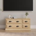 Miniatyrbilde 2 av 10: vidaXL TV-benk sonoma eik 100x35,5x45 cm konstruert tre