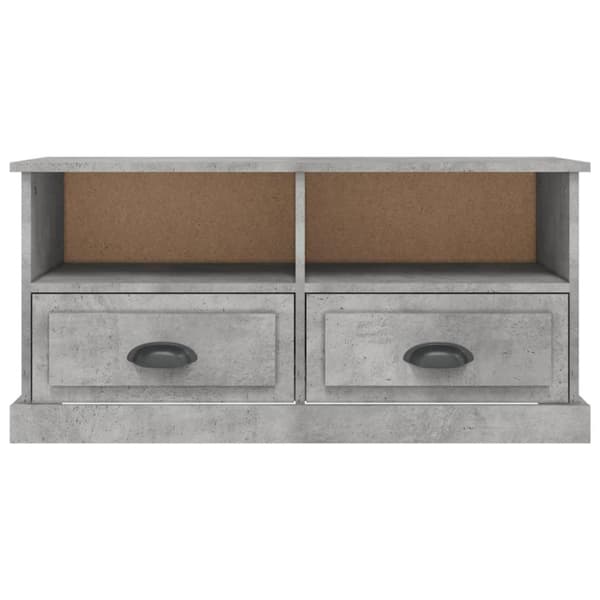 vidaXL Tv-bänk betonggrå 93x35,5x45 cm konstruerat trä