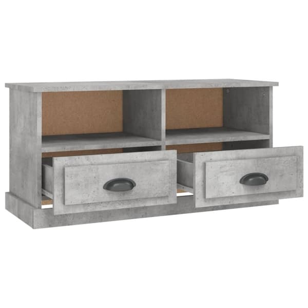 vidaXL Tv-bänk betonggrå 93x35,5x45 cm konstruerat trä