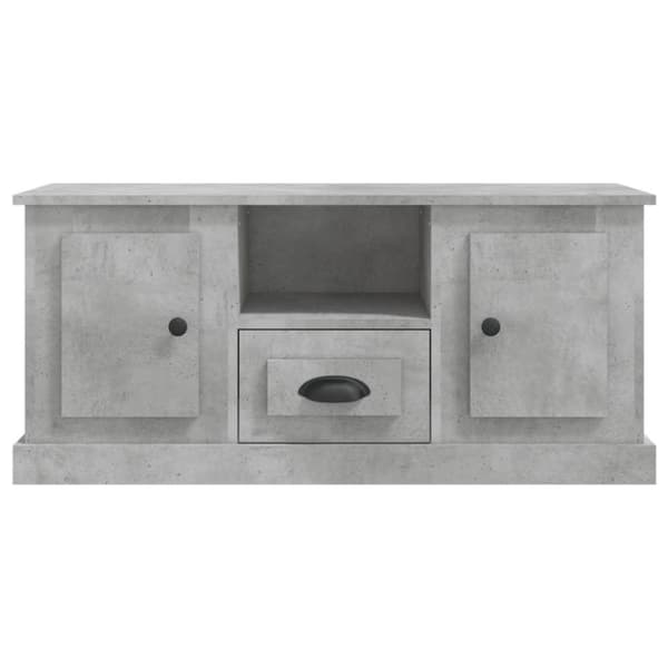 vidaXL TV-benk betonggrå 100x35,5x45 cm konstruert tre