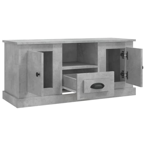 vidaXL TV-benk betonggrå 100x35,5x45 cm konstruert tre