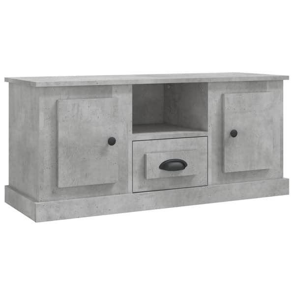 vidaXL TV-benk betonggrå 100x35,5x45 cm konstruert tre