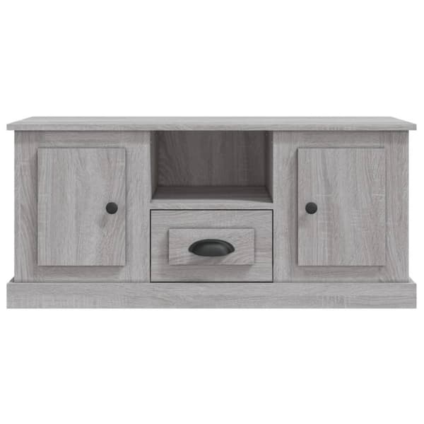 vidaXL Tv-bänk grå sonoma 100x35,5x45 cm konstruerat trä