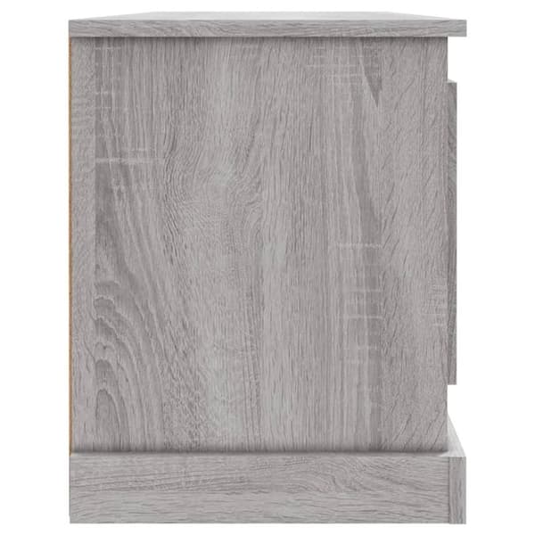 vidaXL Tv-bänk grå sonoma 100x35,5x45 cm konstruerat trä