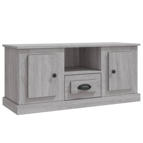 vidaXL Tv-bänk grå sonoma 100x35,5x45 cm konstruerat trä
