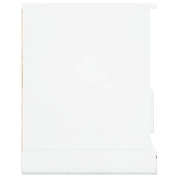 vidaXL TV-benk høyglans hvit 93x35,5x45 cm konstruert tre