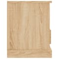 Miniatyrbilde 7 av 10: vidaXL TV-benk sonoma eik 93x35,5x45 cm konstruert tre