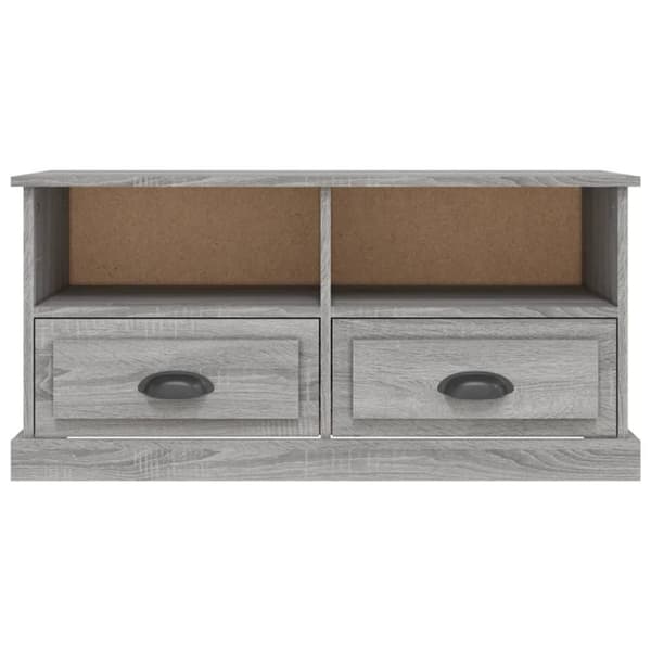 vidaXL tv-bord 93x35,5x45 cm konstrueret træ grå sonoma-eg