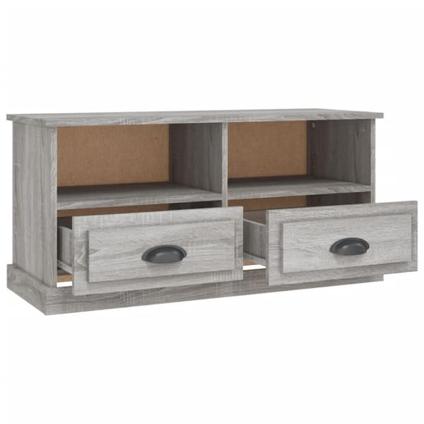 vidaXL tv-bord 93x35,5x45 cm konstrueret træ grå sonoma-eg