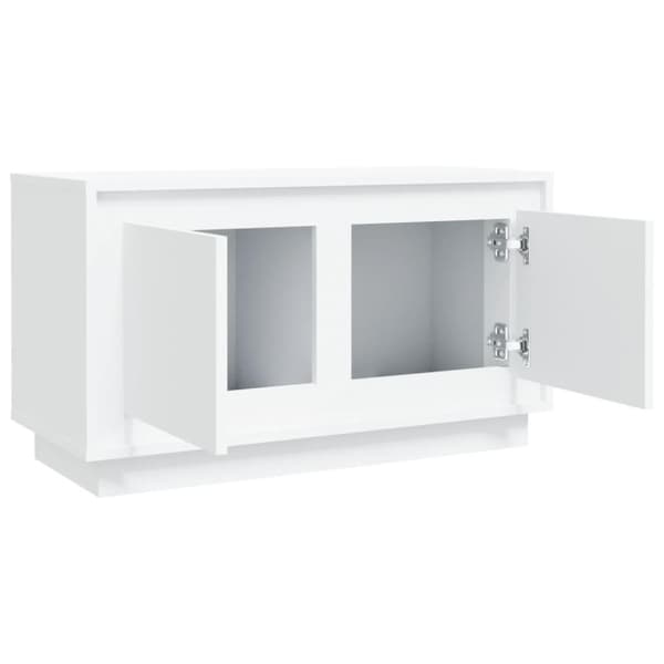 vidaXL tv-bord 80x35x45 cm konstrueret træ hvid
