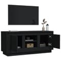 Miniatyrbild 5 av 10: vidaXL Tv-bänk svart 102x35x45 cm konstruerat trä
