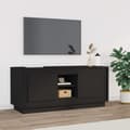 Miniatyrbild 2 av 10: vidaXL Tv-bänk svart 102x35x45 cm konstruerat trä