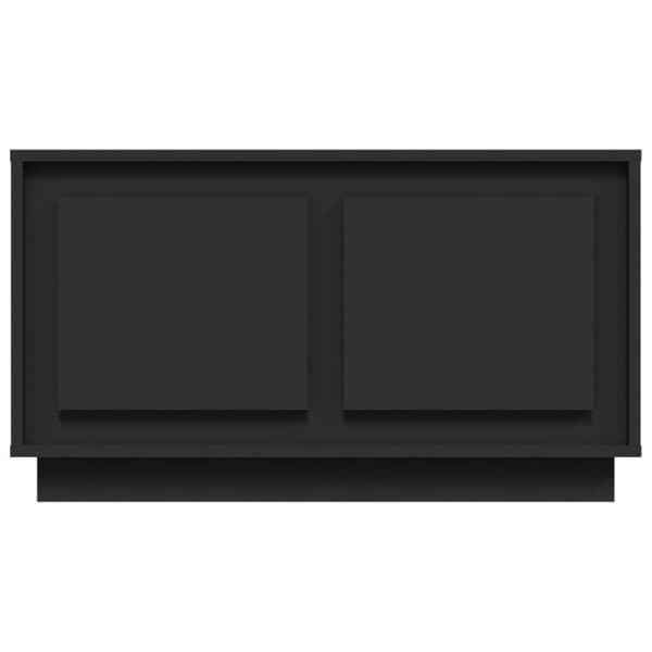 vidaXL TV-benk svart 80x35x45 cm konstruert tre