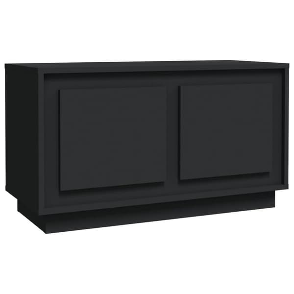 vidaXL TV-benk svart 80x35x45 cm konstruert tre