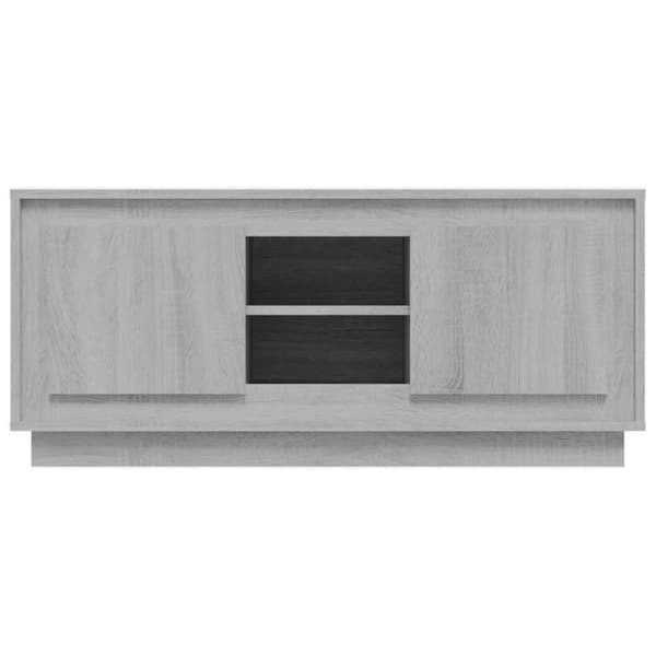 vidaXL TV-benk grå sonoma 102x35x45 cm konstruert tre