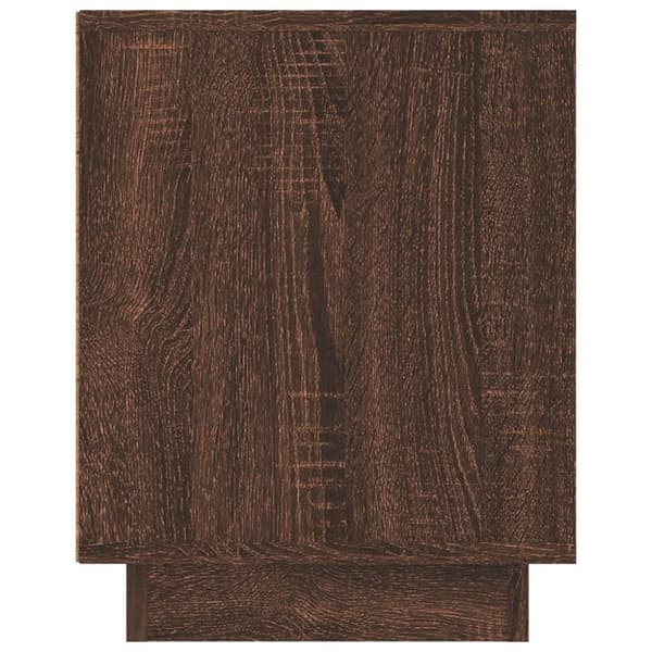 vidaXL tv-bord 80x35x45 cm konstrueret træ brun egetræsfarve