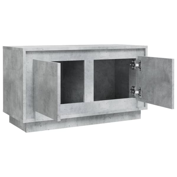 vidaXL TV-taso betoninharmaa 80x35x45 cm tekninen puu