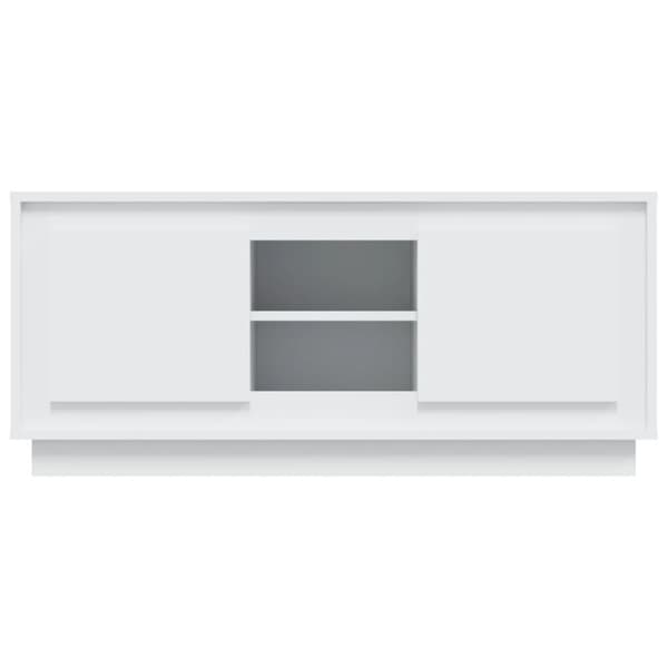vidaXL tv-bord 102x35x45 cm konstrueret træ hvid