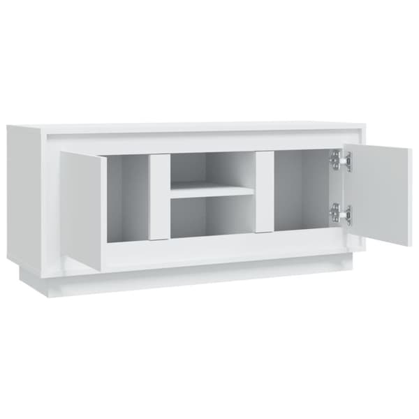 vidaXL tv-bord 102x35x45 cm konstrueret træ hvid