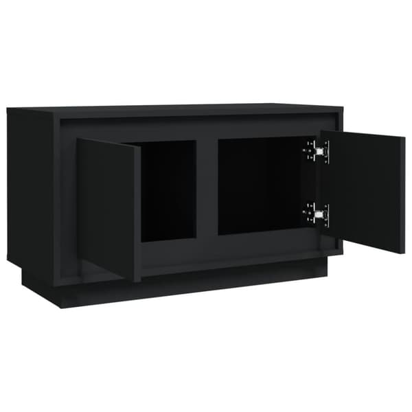 vidaXL tv-bord 80x35x45 cm konstrueret træ sort