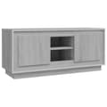 Pikkukuva 1 / 10: vidaXL TV-taso harmaa Sonoma 102x35x45 cm tekninen puu