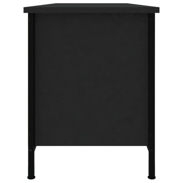 vidaXL TV-benk svart 102x35x45 cm konstruert tre
