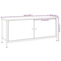 Miniatyrbillede 10 af 10: vidaXL tv-bord med låger 102x35x45 cm konstrueret træ røget egetræ