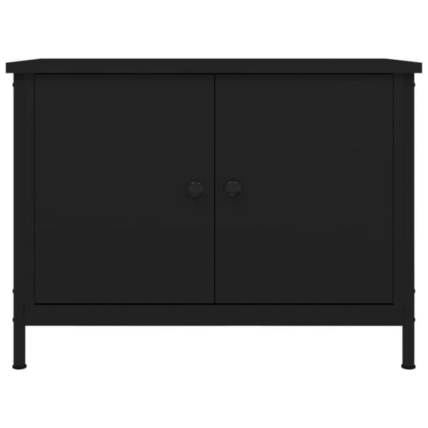 vidaXL TV-taso ovilla musta 60x35x45 cm tekninen puu