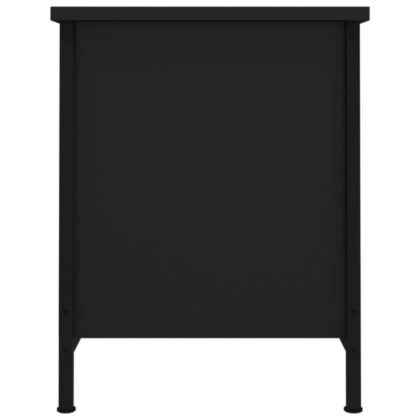 vidaXL TV-taso ovilla musta 60x35x45 cm tekninen puu