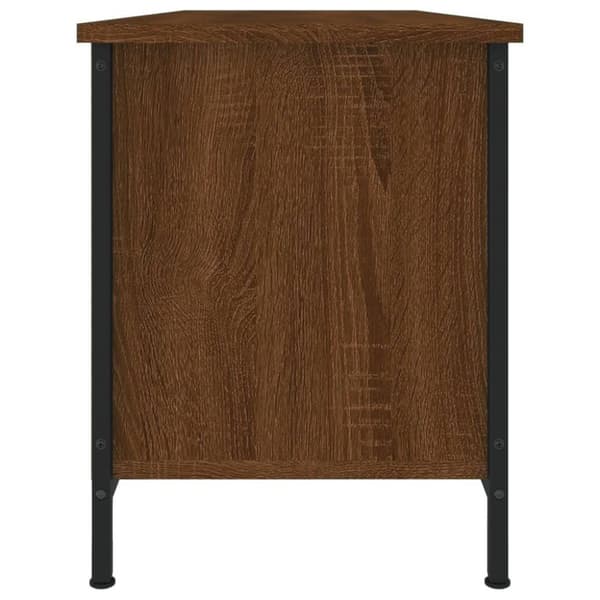 vidaXL tv-bord 102x35x45 cm konstrueret træ brun egetræsfarve