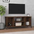 Miniatyrbillede 2 af 9: vidaXL tv-bord 102x35x45 cm konstrueret træ brun egetræsfarve