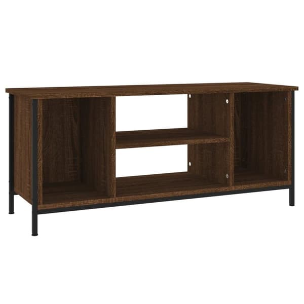 vidaXL tv-bord 102x35x45 cm konstrueret træ brun egetræsfarve