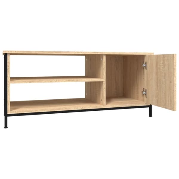 vidaXL TV-benk sonoma eik 100x40x45 cm konstruert tre