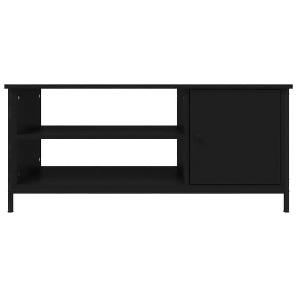 vidaXL TV-benk svart 100x40x45 cm konstruert tre